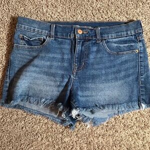 Old Navy San Francisco Standard Classic Fit Denim Medium Wash Flared Shorts 8  G